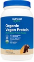 Nutricost Organic Vegan Protein Chocolate Peanut Butter (2 LB) - Gluten- Free, GMO- Free