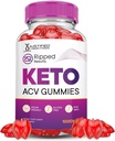 Justified Laboratories Ripped Results Keto ACV Gummies Advanced Formel 1000MG Ripped Results Keto Gummies Apple Cider Vinticaria Formuleret med Pomegranate Beet Juice Powder B12 Vegan Non GMO 60 Gummys