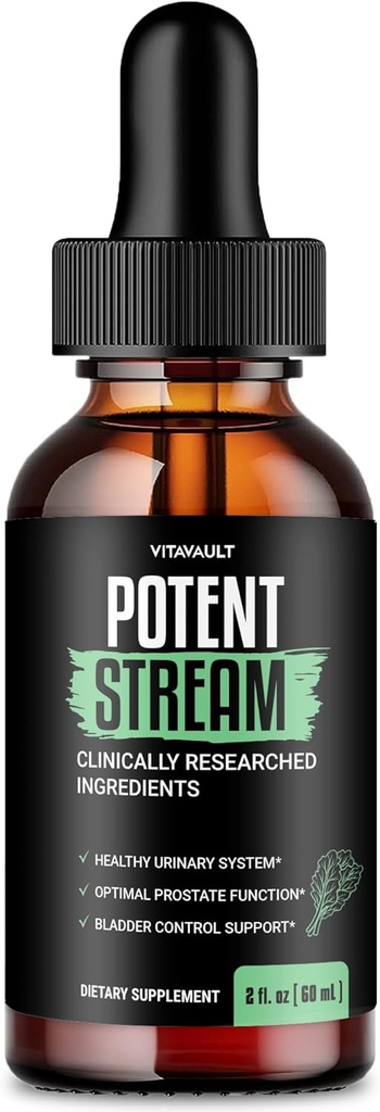 Potent Stream Drops Prostata Kosttilskud til mænd PotentStream Prostata Health Kosttilskud til mænd Potent Stream Drops - Maksimal styrke med Shilajit og MCT Oil, PotentStream Drops Anmeldelser (1 pakke)