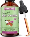 Wonder Paws Milk Thistle, Leverstøtte til hunde, Understøtter Nyrefunktion for Kæledyr, Detox, Leverstøtte, med Wild Alaska Salmon Oil & Curcumin, Omega 3 EPA & DHA (2 Oz)