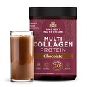 Ancient Nutrition Hydrolyzed Collagen Peptider Pulver med Probiotika, Chokolade Multi Collagen Protein for kvinder og mænd med C-vitamin, 40 Servere, Understøtter hud og negle, Gut sundhed, 16.65oz