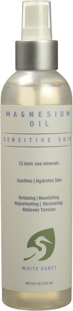 Hvid Egret nogensinde 124; tematisk Magnesium Spray til kvinder - 8 fl oz tematisk afslapning Elixir med Floral Serenity - Nourish Din hud, Relieve Spænding, og Unwind naturligt