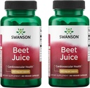 Swanson Lavet med Økologisk Beet Juice Fryse Tørret 500 Milligram 60 Veg Kapsler (2 Pack)