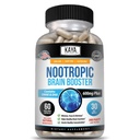 Kaya Naturals - Nootrop Brain Booster - for hukommelse og fokus - Brain Support Supplement - Fokus & Koncentration & Læring Nøjagtighed - Kognitiv funktion - 60 Greve