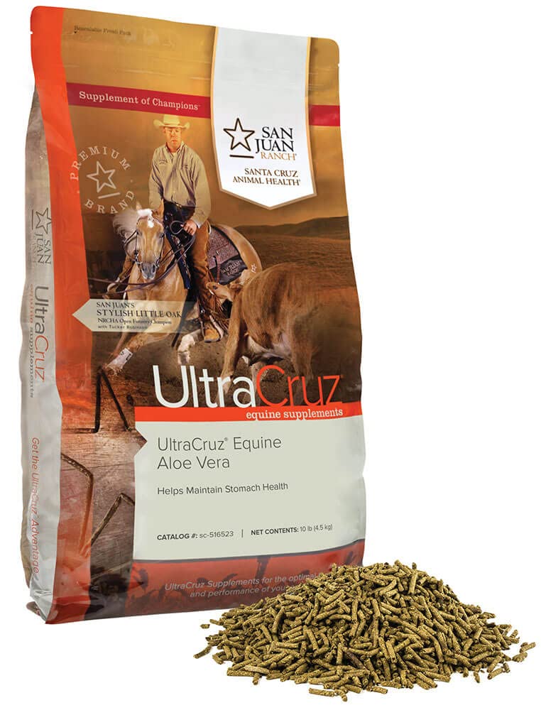 UltraCruz- sc- 516523 Equine Aloe Vera tillæg til heste, 10 LB, Pellet (162 dages forsyning)