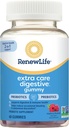 Renew Life Extra Care fordøjelig Prebiotic and Probiotic Gummies, Daily Supplement for fordøjelse og immunforsvar, B. Coagulans og B. Subtilis, Dairy, Soy og gluten- fri, 2 milliarder CFU, 48 Greve