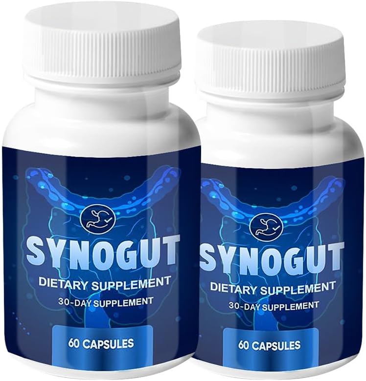 (2 Pack) Synogut - Synogut Pills for Digestive Support Gut Health (120 Capsules - 2 Month Supply)