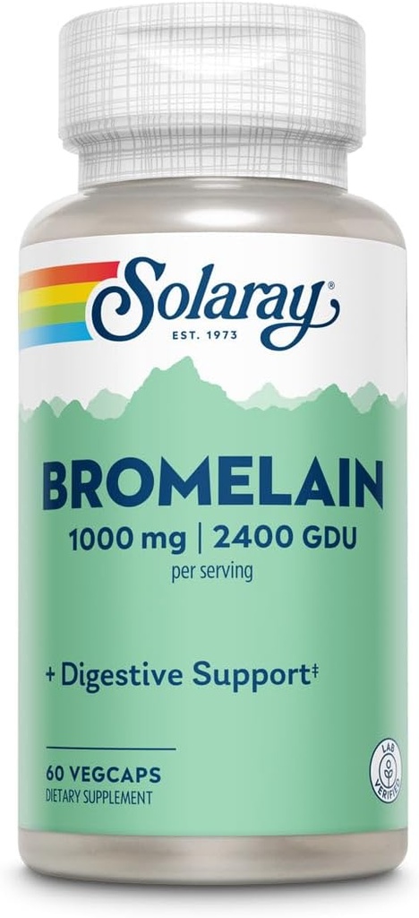 Solaray - Bromelain Extra Strength 500 mg. - 60 kapsler