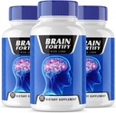 rize laboratorier BrainFortify Supplement, BrainFortify Organic Memory Supporting Formel, Reducere de negative virkninger af Brain Fog, Brain Fortify Bruges til Boost Memory (180 kapsler) (pakke med 3)