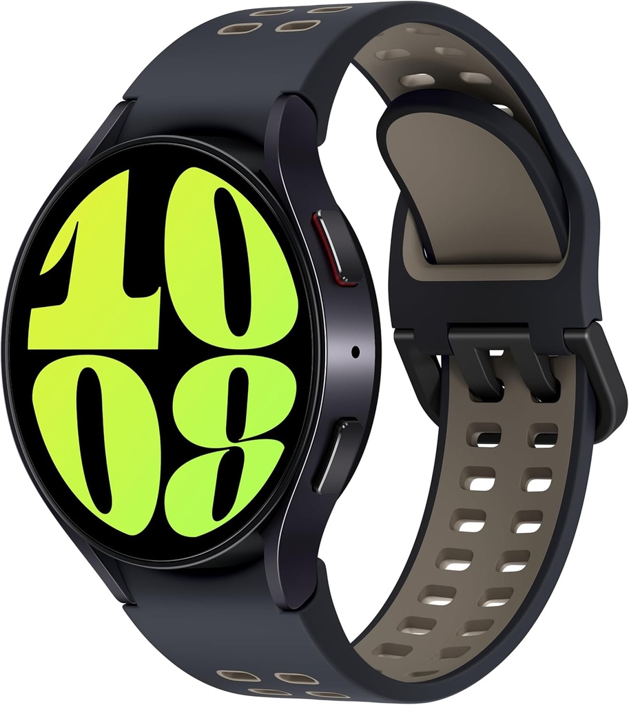 Samsung Galaxy Watch 6 Bespoke Edition 44mm Eksklusiv Bluetooth Smartwatch, Sundhed, Fitness, Sleep Tracker, Heart Rate Monitor, Safir Crystal Glas, US Version Graphite Extreme Sport Band, Etoupe