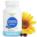 Core Med Science Liposomal Glutathion Supplement (500mg, 60 Softgel) - Pure Reduceret Setria med phospholipid Complex - Antioxidant Supplement for energi, og hud