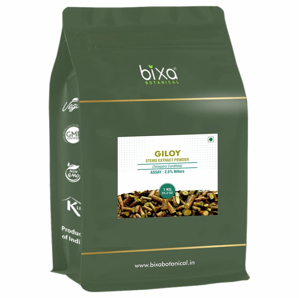 bixa BOTANINISK GILOY (GUDUCHI / TINOSPORA CORDIFOLIA) Dry Extract - 2,5% bitterhed af GRAVIMETRY (1KG (pakning med 1))