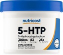 Nutricost 5- HTP Powder 25 Bedste (300mg Per Serving) - Gluten Free & Non- GMO, Pure 5- htp