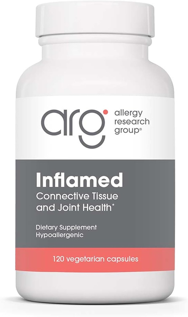 Allergy Research Group InflaMed Joint Health Supplement - Joint Support Supplement for Men & Women, Molybdenum, Turmeric, MSM, Boswellia,Connective Tissue Health - 120 Count