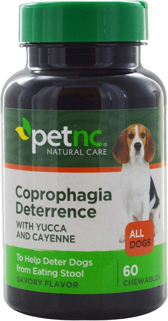 PetNC Natural Care Stool Eating Deterrent Chewables for Dogs, 60 Count