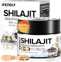Shilajit Resin, Shilajit til mænd og kvinder, Shilajit Organic - 600mg Potency Gold Grade, med 85 + Trace Minerals, Fulvic & Humanic Acid, for Stamina, Immunitet & Styrke, 83 Servere (50g)