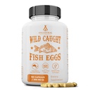 Ancestral kosttilskud vilde fanget fisk æg, 2400mg, Omega-3 supplement understøtter hjerne, hjerte, fertilitet og inflammatorisk sundhed, hele fødevarer kilde til D-vitamin, K2, og A, ikke-GMO, 180 kapsler