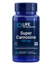 Life Extension Super Carnosine, L- carnosin, Luteolin, vitamin B1, Muscle Support, Motion Inddrivelse, Heart Health, Gluten- Free, Non- GMO, Vegetar, 60 Kapsler