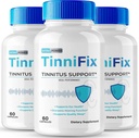 Tinnifix Tinnitus Relief til Ringeører Kapsler - Avanceret hørelse Supplement Support Formula Pills, Tinnifix Pills Opretholde sund hørelse, Alle naturlige øre sundhed, Tinni Fix anmeldelser (3 Pack)