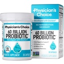 Lægens valg Probiotika 60 Millioner CFU - 10 Strops + Økologisk Prebiotika - Immun, fordøjelsesbesvær & Gut Sundhed - Understøtter lejlighedsvis Forstoppelse, Diarré, Gas & Bloating - for kvinder & mænd - 30ct