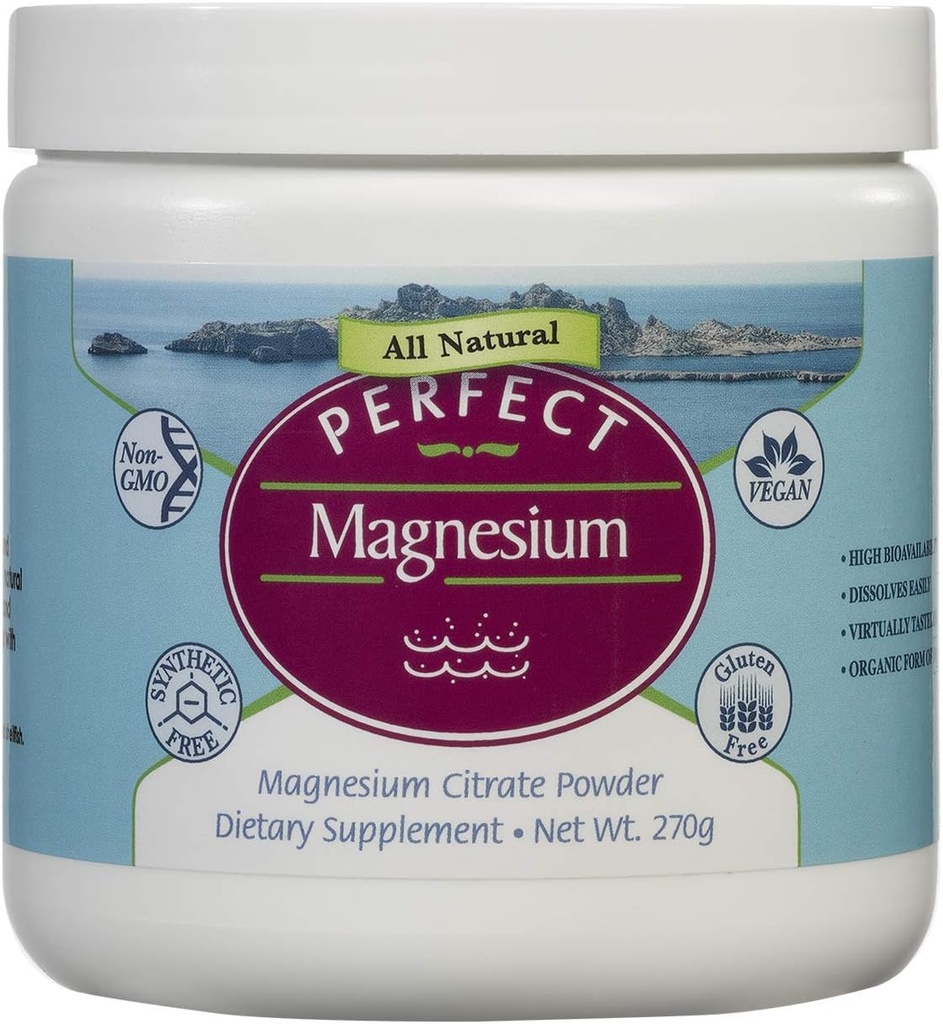 Perfekt Magnesium citrat pulver - 270g