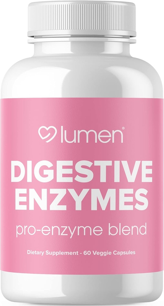 Lumen Naturals Digitale Enzymer Probiotika og Prebiotika - Kraftfulde Enzymer til fordampning - Bloating Relief for Women - Gut Health Supplement (60 Greve (pakke med 1)