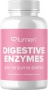 Lumen Naturals Digitale Enzymer Probiotika og Prebiotika - Kraftfulde Enzymer til fordampning - Bloating Relief for Women - Gut Health Supplement (60 Greve (pakke med 1)