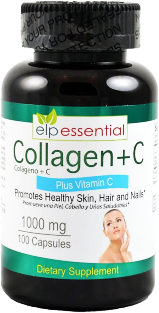 Collagen + C Type Collagen Plus C-vitamin, 100 kapsler 1000mg