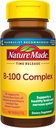 Nature Made Time Release Vitamin B- 100 High Potency B Complex, Kosttilskud til nervesystem funktion Support, 60 tidsudgivelsestabletter, 60 dages forsyning