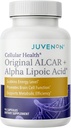 Juvenon Cellular Health Mea124; Heart, Brain Supplement med Acetyl L- Carnitin og Biotin - Understøtter NAD + funktion, energiproduktion, Mood, Revitalized Metabolisme, Mental Focus & Clarity (90 kapsler)