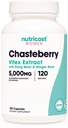 Nutricost Chasteberry Supplement for Women 120 Kapsler, 5000mg Ækvivalent per servering (fra 500mg af 10: 1 ekstrakt), med Dong Quai & Ginger Root Extract, Vegetarisk, Gluten Free & Non- GMO