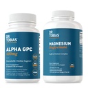Dr. Tobias Alpha GPC & Magnesium Bisglycinate - Support Brain Function & Samlet sundhed med høj Absorption Kosttilskud, Non- GMO
