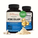Live Bevidsthed ud over collagen Multi kollagen kapsler - Type I, II, III, V & X - Hydrolyzed Blend med Biotin & C-vitamin til hår, hud, negle 90 Kapsler