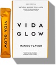 Vida Glow Marine Collagen Powder - Anti Aging supplement med Collagen Peptider, fremmer glødende hud, stærke negle, sundt hår