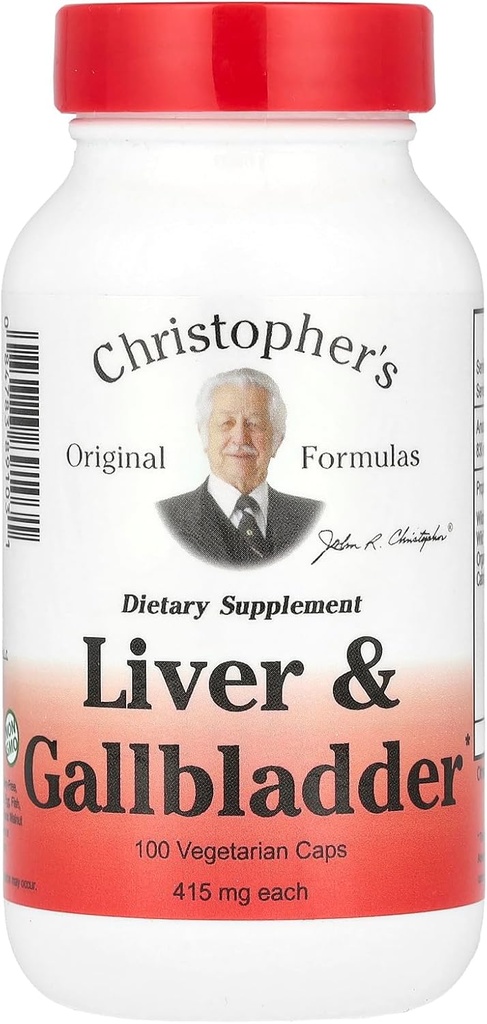 Christopher 's lever og galde Blogen - 440 mg - 100 vegetariske kapsler