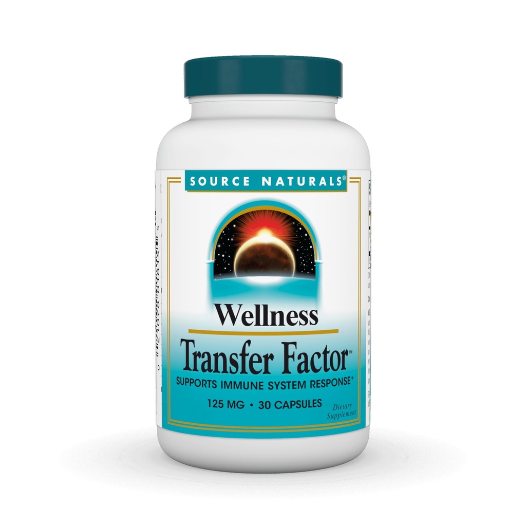 Kilde Naturals Wellness Transfer Factor, understøtter immunsystemet respons * 125mg - 30 kapsler