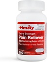 TIME-CAP LABS, INC. Tidligt Acetaminophen 500 MG tabletter 200 Greve - Ekstra styrke Smerte Relief - Menstruelle kramper, Feber Reducer, Mindre smerte ved gigt