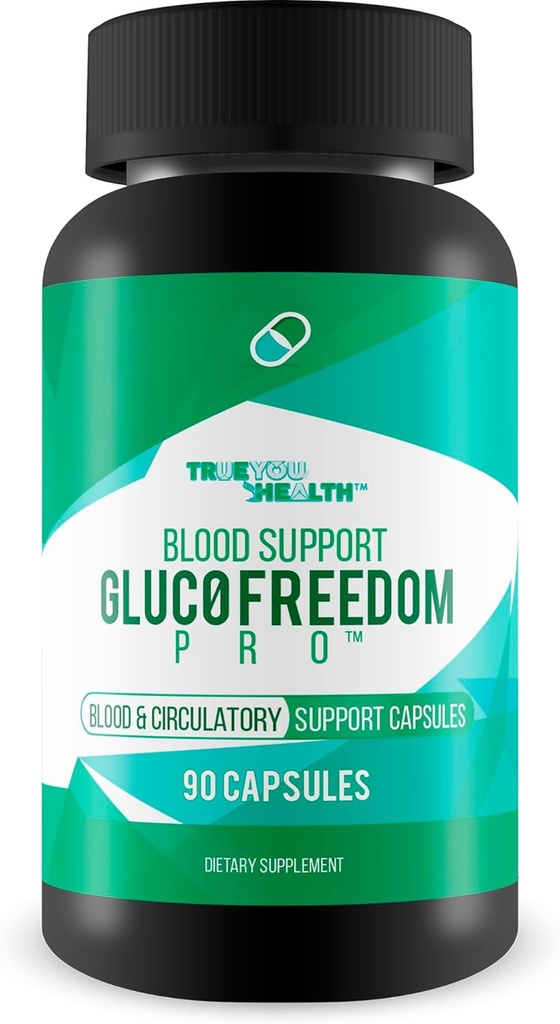 Blood Support Gluc0 Freedom Pro - Vores bedste blod sundhed kapsler - Blood Health blodbalance supplement - Blood Health Kosttilskud - Blood Boost & Blood Flow supplement - Blood Circulation Supplement
