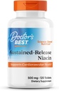 Læger Best Sustained- Release NiaXtend, Understøtter Heart Health, Non- GMO, Gluten Free, Vegan 120 tabletter