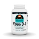 Kilde Naturals Vitamin D-3, Understøtter Bone & immunforsvar, 2000 iu - 400 kapsler