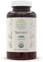 HerbEra Spinach 120 Kapsler, 500 mg, USDA Organic Spinach (Spinacia oleracea) Tørret Leaf (120 Kapsler)