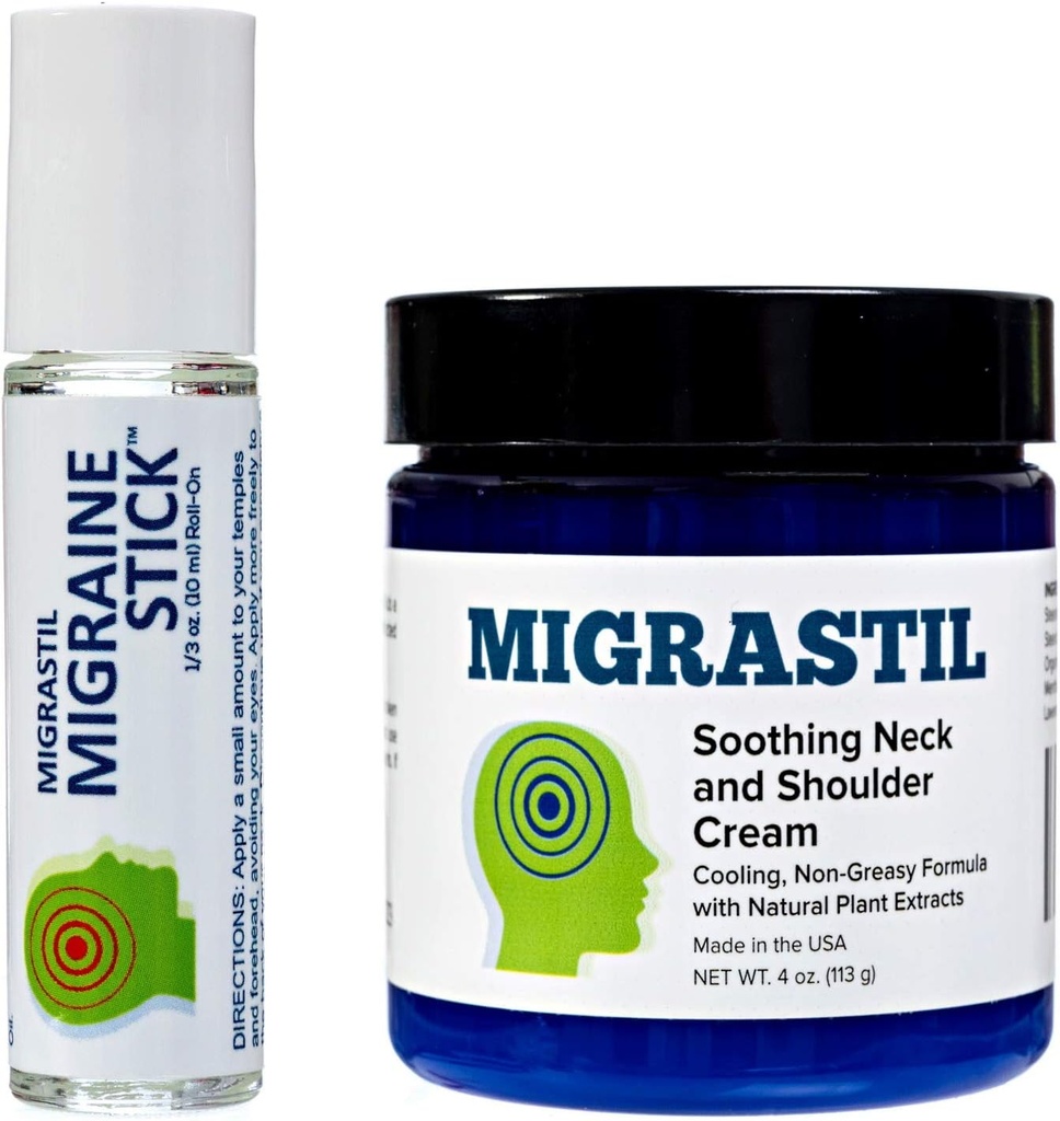Migrastil Migraine Stick og lindrende Neck & Shoulder Cream