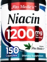 Lab - Niacin - Vitamin b3- 1200 mg per servering, 150 kapsler af - Vitamin b3 niacin - Ultra høj absorption.