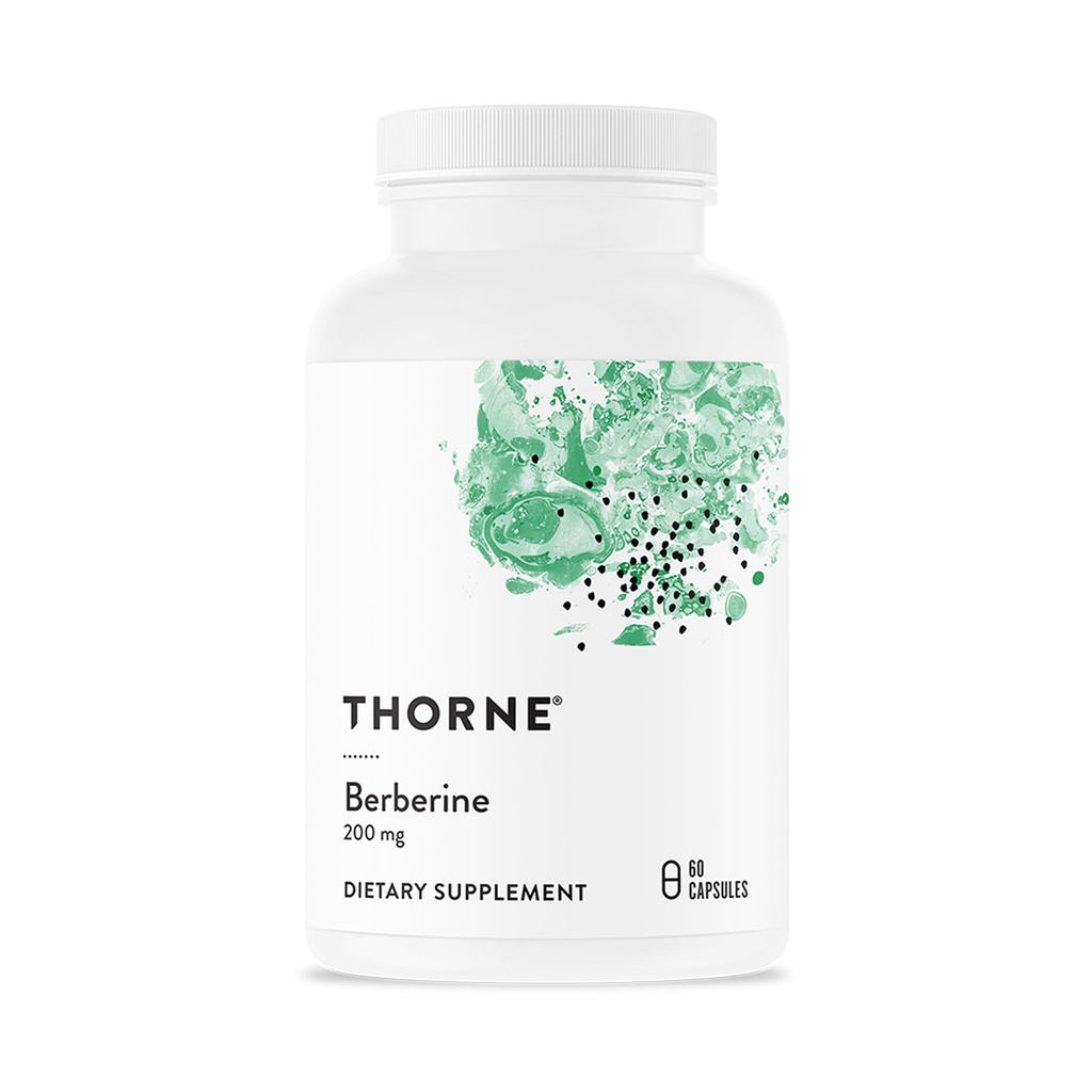 THORNE - Berberine - 200 mg (tidligere berbercap) - understøtter hjertefunktion, immunsystem og Gut Health * - 60 kapsler