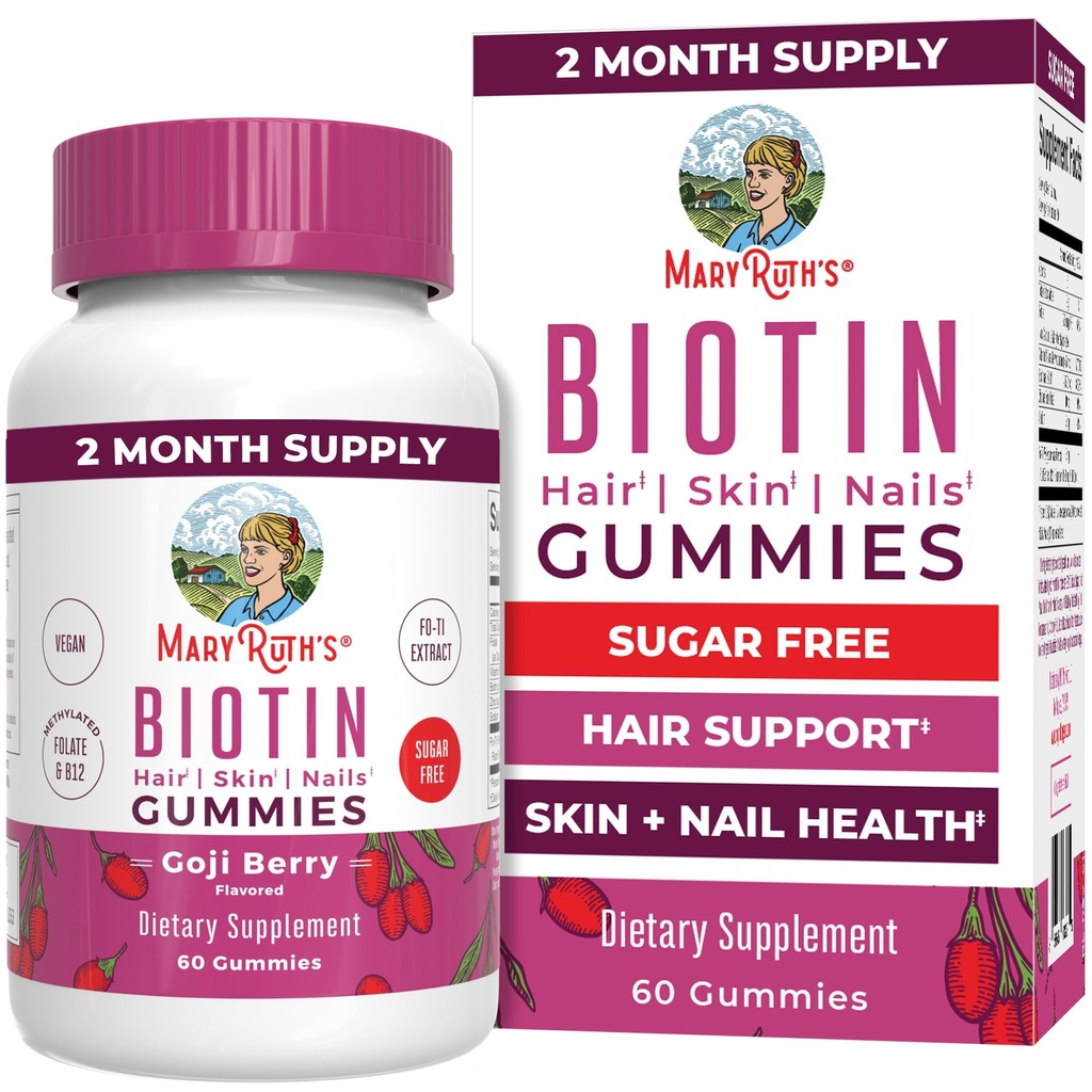 MaryRuth Organics Biotin Gummies Note 124; Sugar Free
