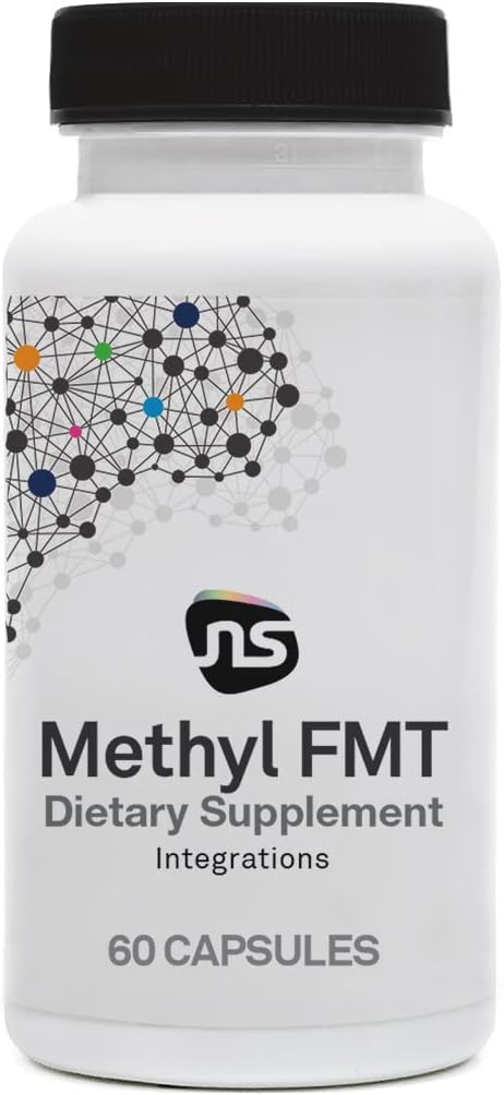 NeuroScience Methyl Folate Supplement for mænd, kvinder & børn - Methyl FMT Brain Supplement for immunforsvar & binyresundhed - Støtte Komfortabel Methylering Support - Vitamin B6 & mere (60 kapsler)