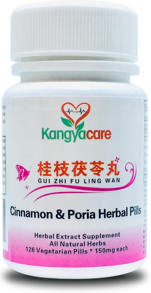 GUI Zhi Fu Ling Wan-Cinnamon & Poria Pills - Natural Cycle Relief - Hjælp menstruation kramper, Bloating, Periode ubehag - Fremme kvinders sundhed - Alle naturlige - 126 Ct (1 flaske)