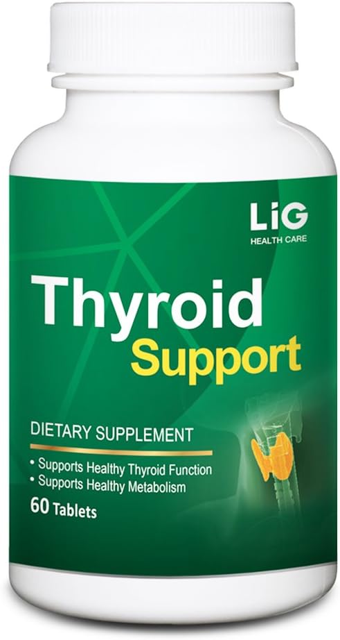 LIG Thyroid Support-Natural Supplement til Goiter & Hashimotos Thyroidistis- Balance Hormone Levels- Keep Thyroid Gland Funktion