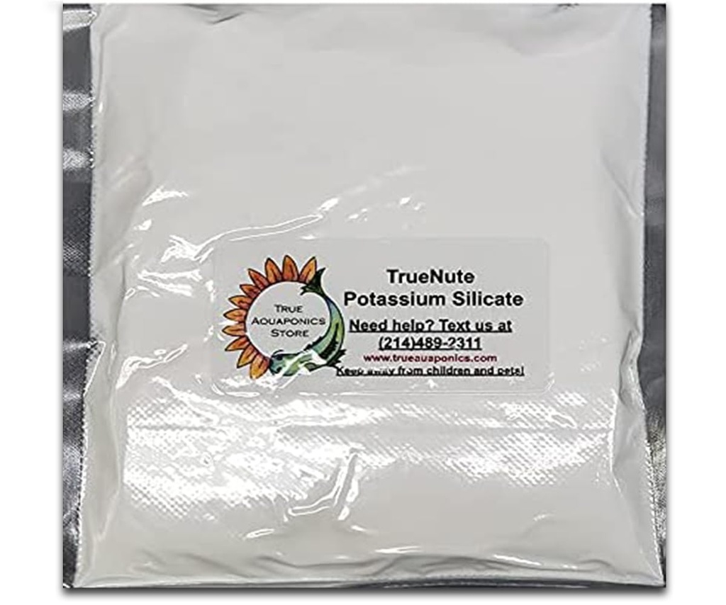 TrueNute Kalium Silicat i 64 Oz Pakker, for Aquaponics, Hydroponics, Jordskydning og Foliar Sprøjt til korrekte kalium og silikat Mangler og hjælp med varme og tørke stress