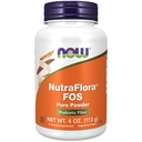 Now Foods Supplements, NutraFlora FOS (Fructooligosaccharides) Pure Powder, Prebiotic Fiber, 4 -Ounce